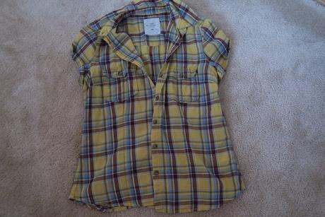 Letná káro košielka , h&m,40