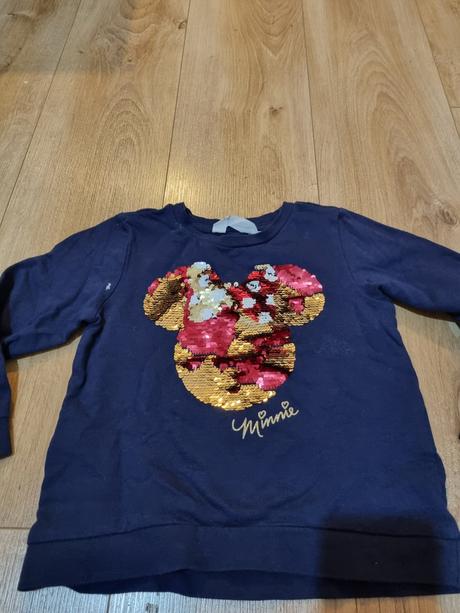 Mikinka minnie mouse, h&m,110