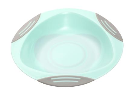 Babyono tanier s protišmykovou prísavkou mätový 1k,