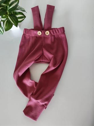 Rebrované rastúce legínky s trakmi, 86