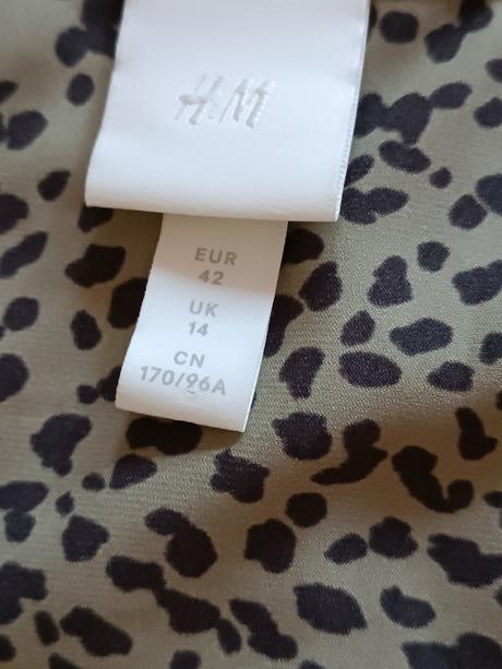 Zeleno čierne šaty, h&m,42