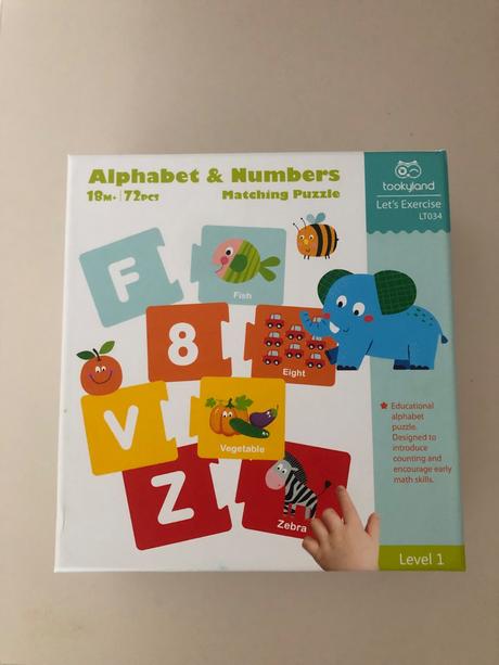 Puzzle abeceda a čísla v angličtine, 