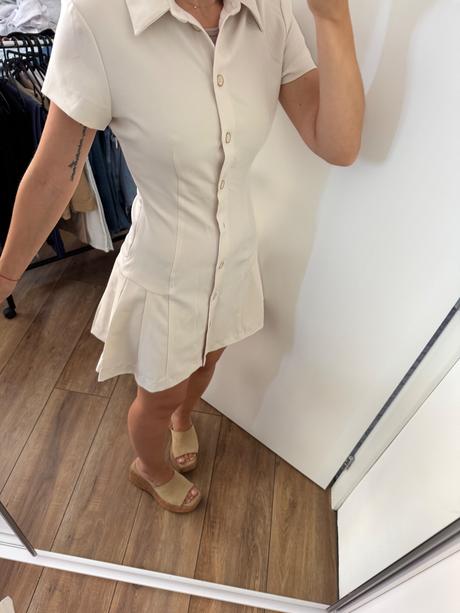 Zara šaty bežove, zara,xs