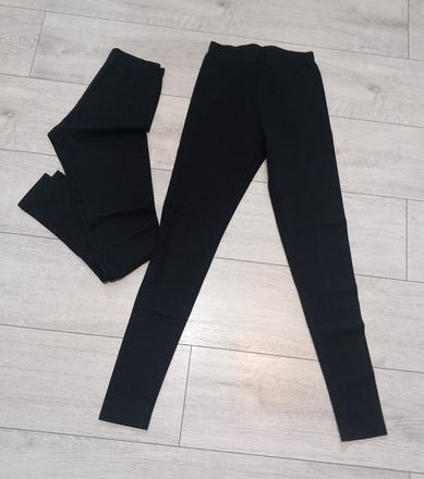 2 ks legíny- výborný stav, h&m,164