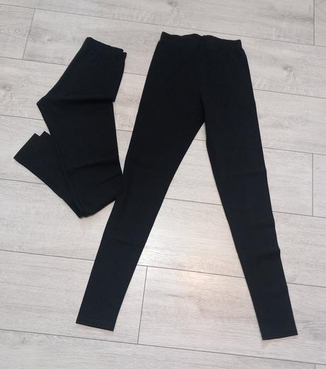 2 ks legíny- výborný stav, h&m,164