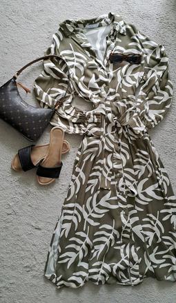 Letne saty s dlhym rukavom, vel. m, reserved, reserved,m