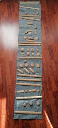 Senzomotorický koberček barewood,