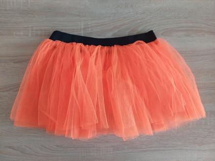 Dámska univerzálna oranžová tutu sukňa,
