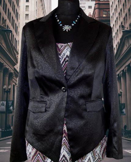 Čierne sako cellbes, veľ. l, l