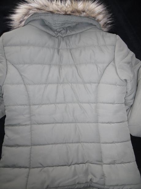 Bunda s kožušinovým golierom, h&m,140