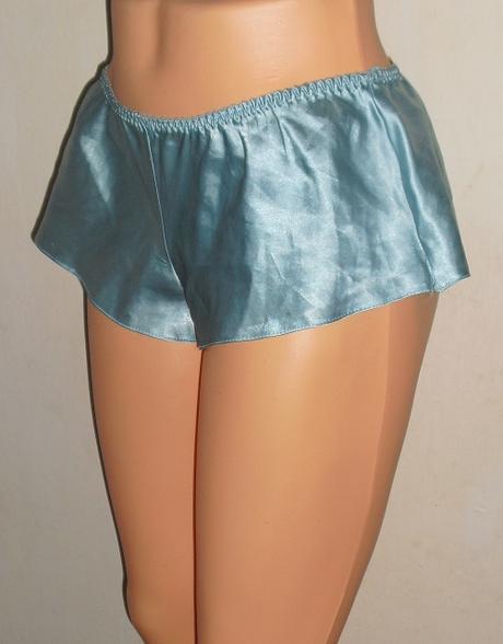 Suknickove satenove zelenkave nohavicky, s