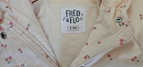 Prechodná bunda krémová s čerešničkami č.80 (9-12, f&f,80