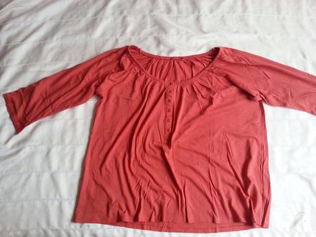 Oranzove tricko 3/4 rukav, 46