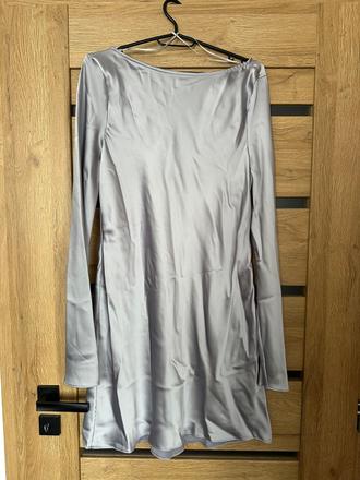 Zara strieborné šaty, zara,xl
