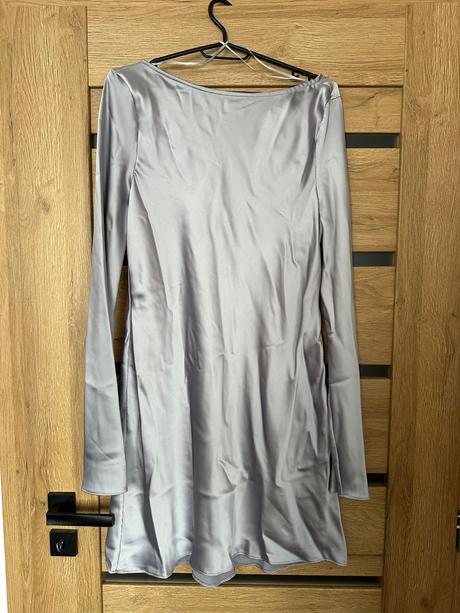 Zara strieborné šaty, zara,xl