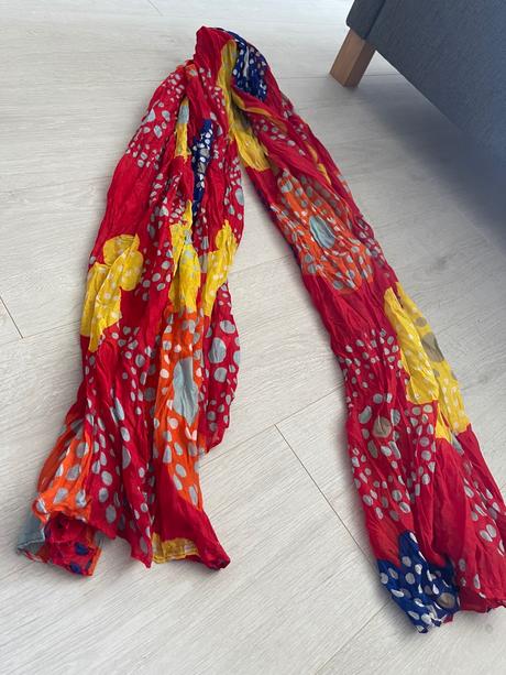 Veľký pestrofarebný kvetovaný šál, 