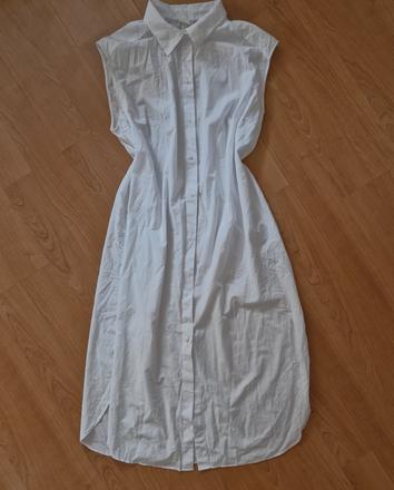 Oversize maxi košeľa, šaty h&m, h&m,xl