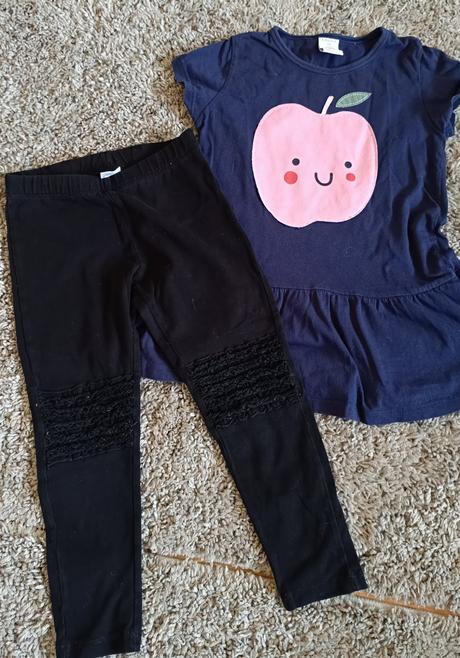 Komplet legíny a tunika 104, lindex,104