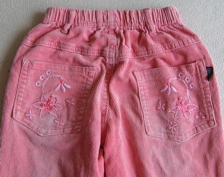 Ruzove elasticke nohavice, 116