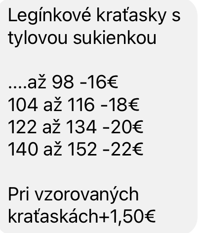 Kraťasky s tylovou a tričko s dlhým rukavom, 74 - 140