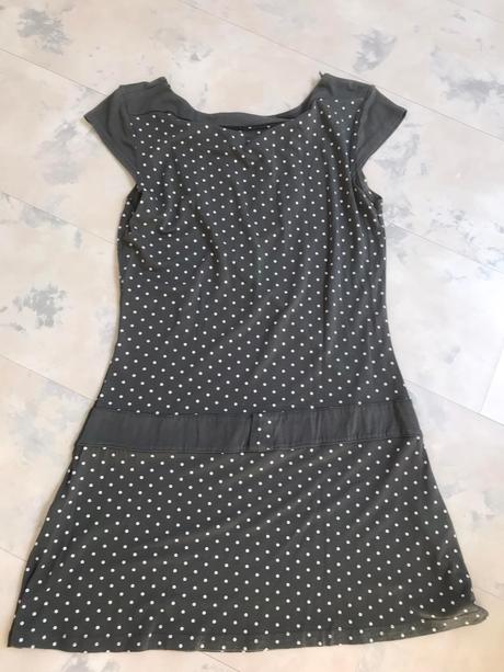 Dlhšie bodkované triko, c&a,s