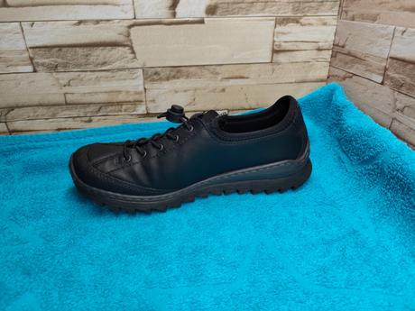 Rieker 38 - dámske čierne nazúvacie topánky, rieker,38