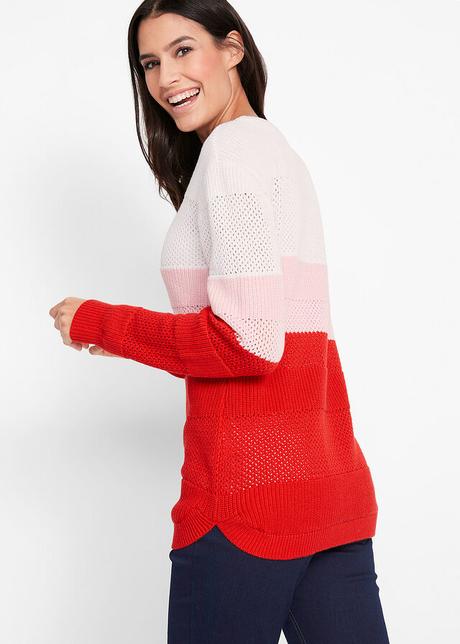 Trojfarebný pulóvrik, bonprix,s