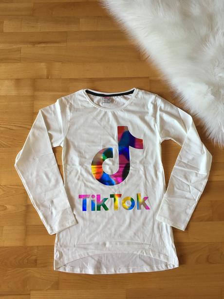 Dievčenské tričko s dl.rukávom tik-tok., 158 / 170
