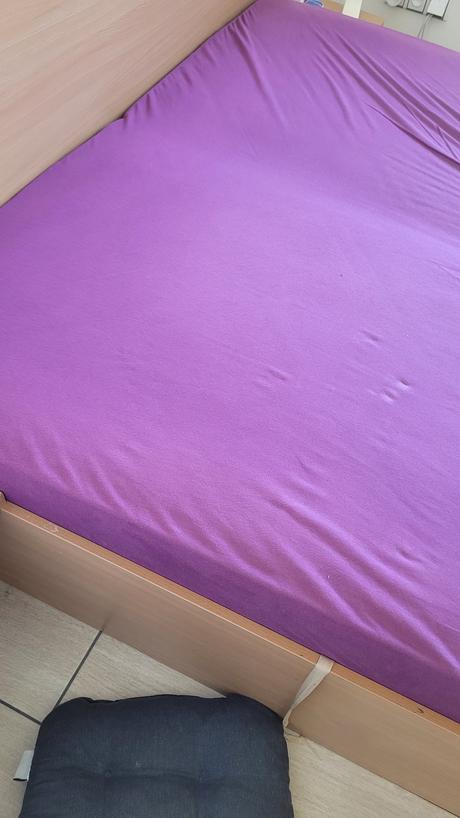 Fialová plachta na posteľ, šírka (cm): 160,dĺžka (cm): 200