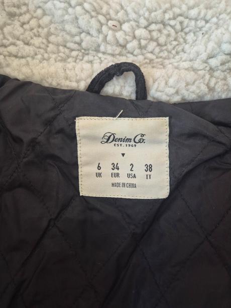 Čierna menčestrová bunda, denim co,xs