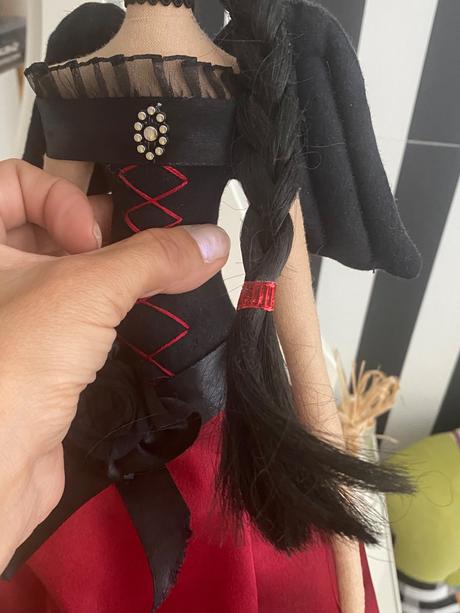 Gothic dekoratívna krasna tilda anjel bábika-65 cm, 