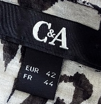 Čiernobiele šaty c&a, c&a,42