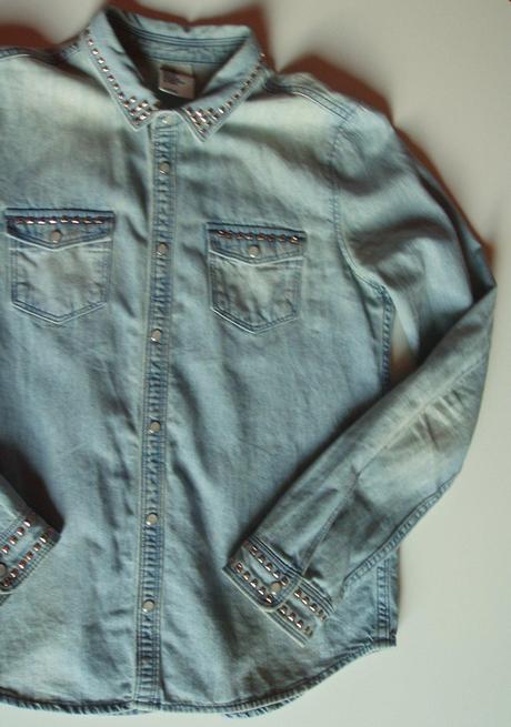 Košeľa rifľová, h&m,158