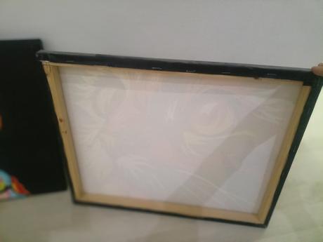 2 obrazy maľované s akrylovými farbami,