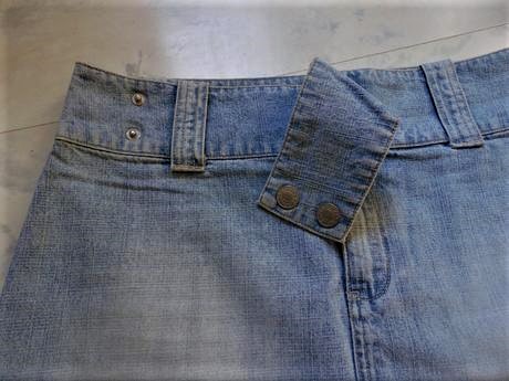 Riflová minisukňa, l