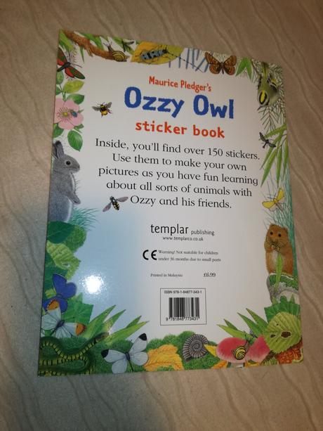 Maurice pledger's ozzy owl sticker book nau20, 