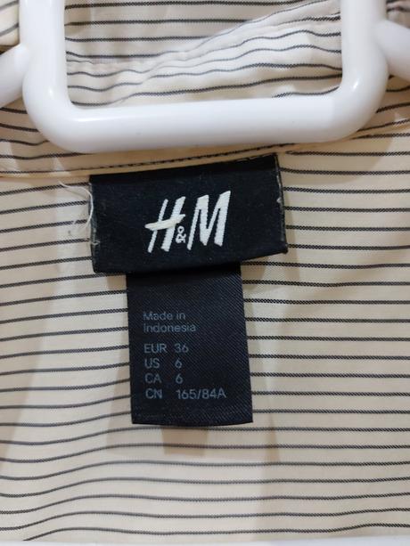 Košeľa s prúžkami h&m, h&m,36