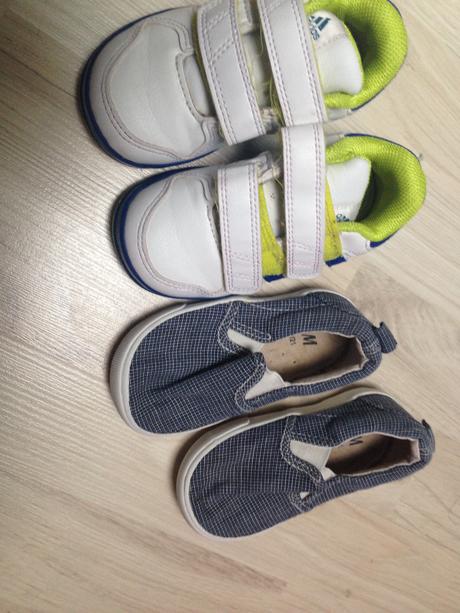 Kožené botasky a platenky, adidas,21