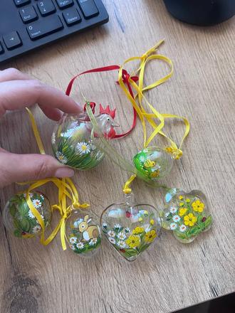 Sklenené veľkonočné dekorácie, 