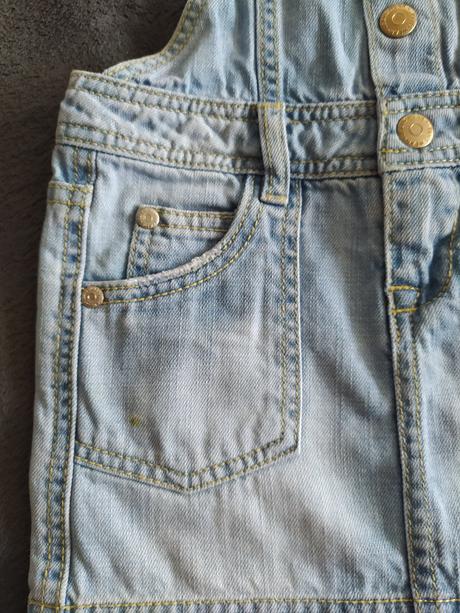 Riflové sukňa s trakmi, zara,104