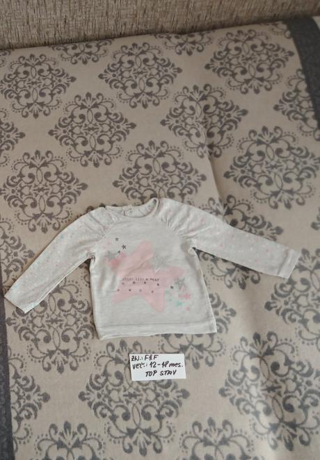 Dievčenské tričko zn.f&f veľ.9-12 mes., f&f,74