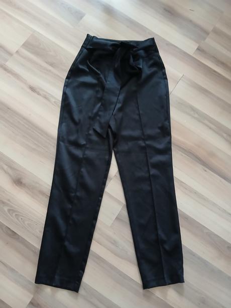 Elegantné saténové nohavice zara xs, zara,xs