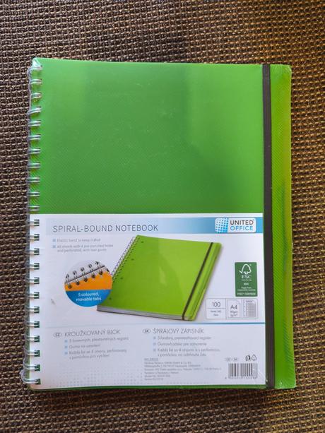 Špirálový blok, zápisník, 