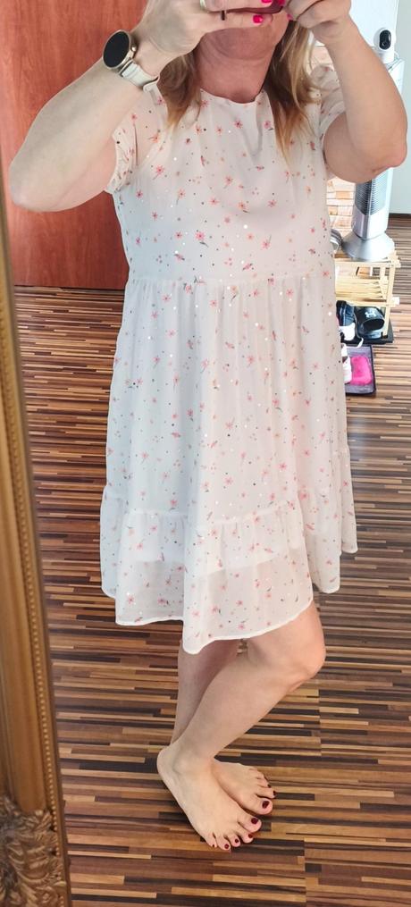 Šaty s trblietkami, h&m,s