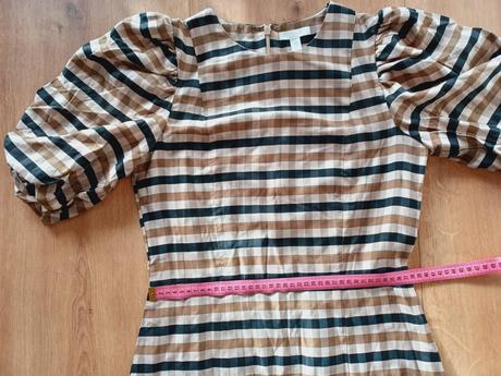 Kárované šaty, h&m,36