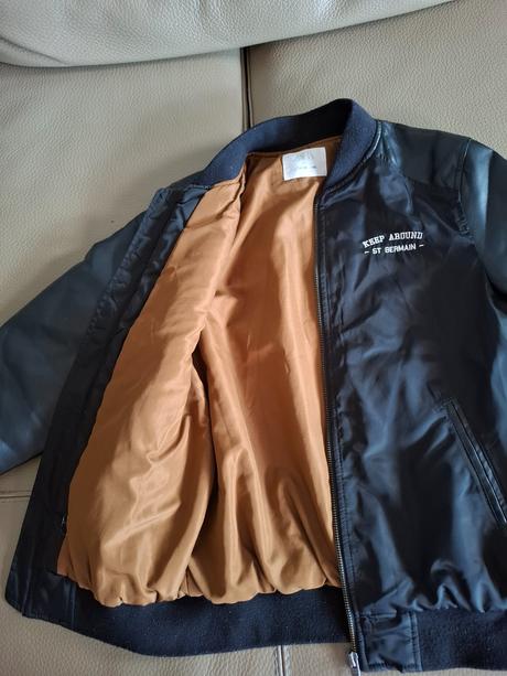 Polokožená bunda, zara,152