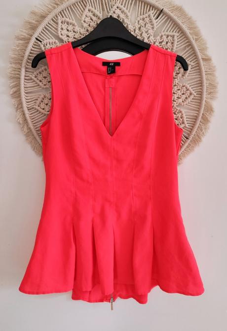 Žiarivá blúzka bez rukávov h&m, h&m,m