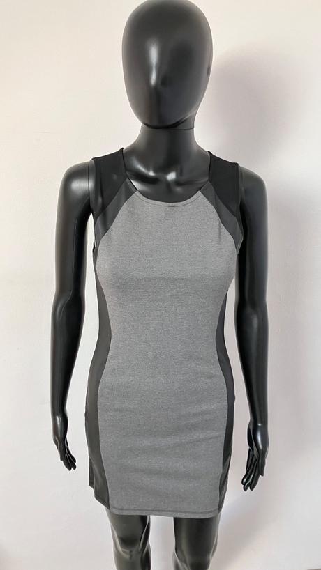 Dámske sivo-čierne šaty h&m (38), h&m,s