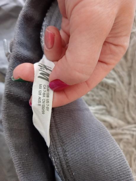2ks nohavíc, h&m,128