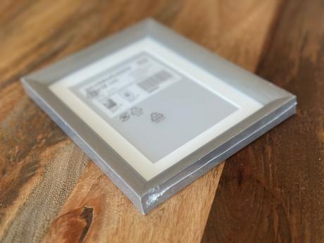Ikea strieborné rámček 13 krát 18 cm,
